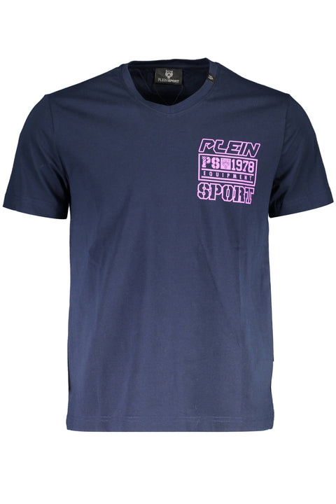 Plein Sport T-Shirt Maniche Corte Uomo Blu