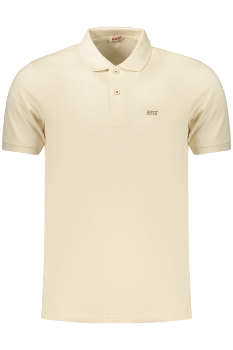 Rifle Polo Maniche Corte Uomo Beige