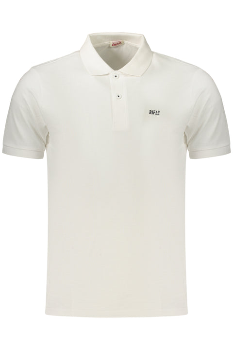 Rifle Polo Maniche Corte Uomo Bianco