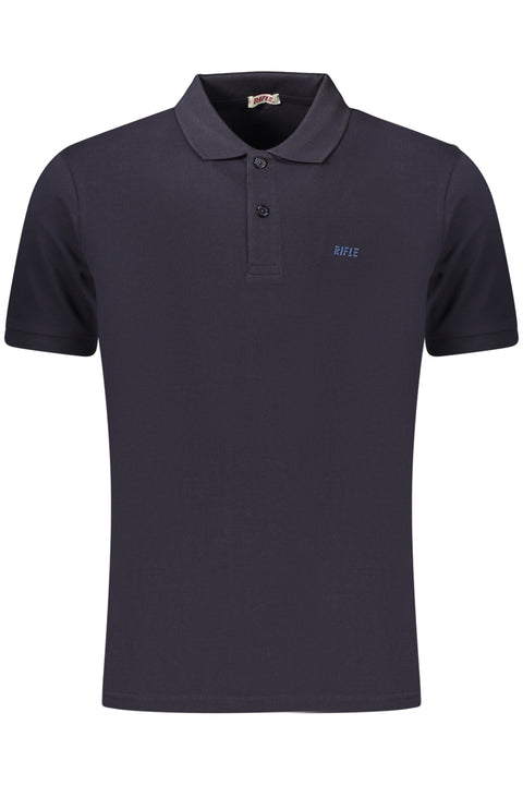 Rifle Polo Maniche Corte Uomo Blu