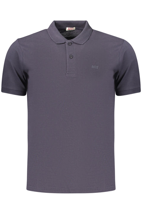 Rifle Polo Maniche Corte Uomo Blu