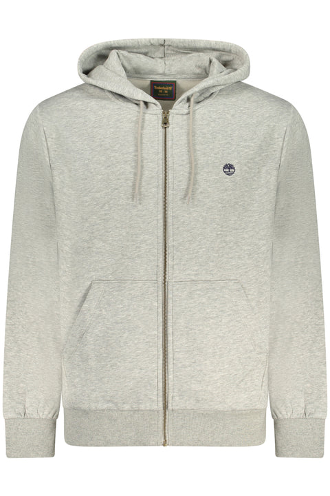 Timberland Felpa Con Zip Uomo Grigio