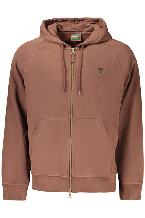 Timberland Felpa Con Zip Uomo Marrone
