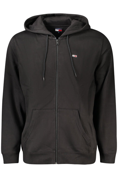 Tommy Hilfiger Felpa Con Zip Uomo Nero