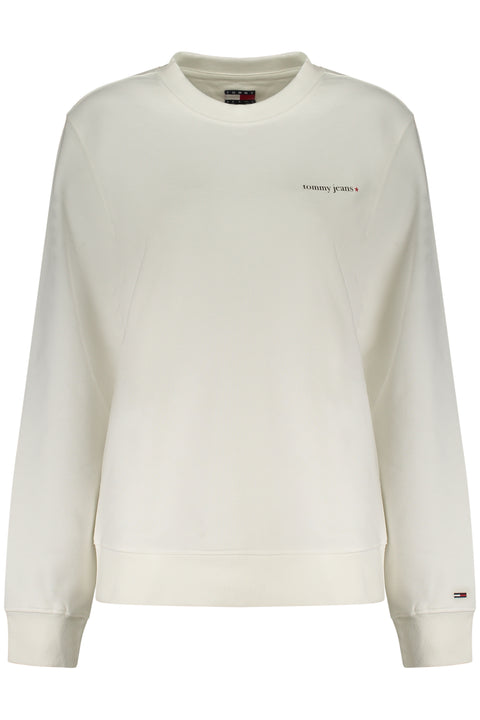 Tommy Hilfiger Felpa Senza Zip Donna Bianco