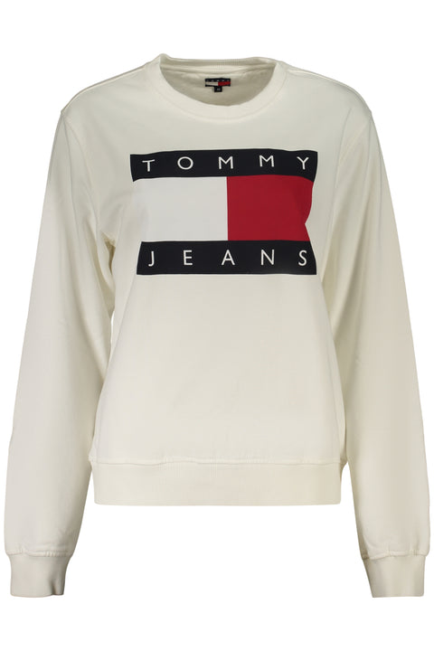 Tommy Hilfiger Felpa Senza Zip Donna Bianco