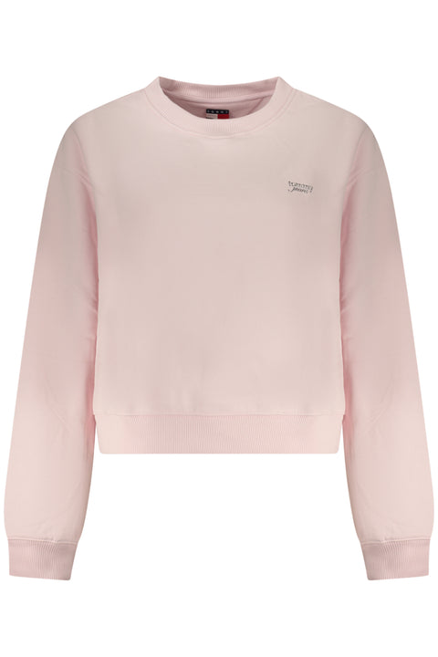 Tommy Hilfiger Felpa Senza Zip Donna Rosa
