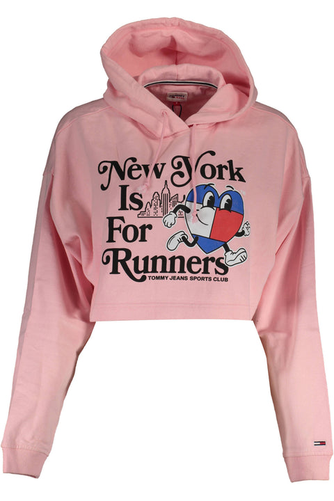Tommy Hilfiger Felpa Senza Zip Donna Rosa