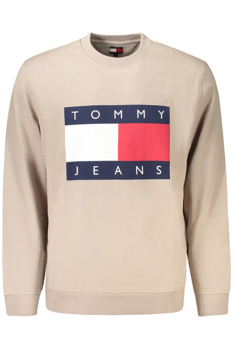 Tommy Hilfiger Felpa Senza Zip Uomo Beige