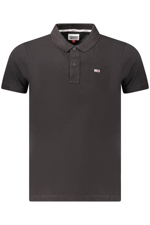Tommy Hilfiger Polo Maniche Corte Uomo Nero