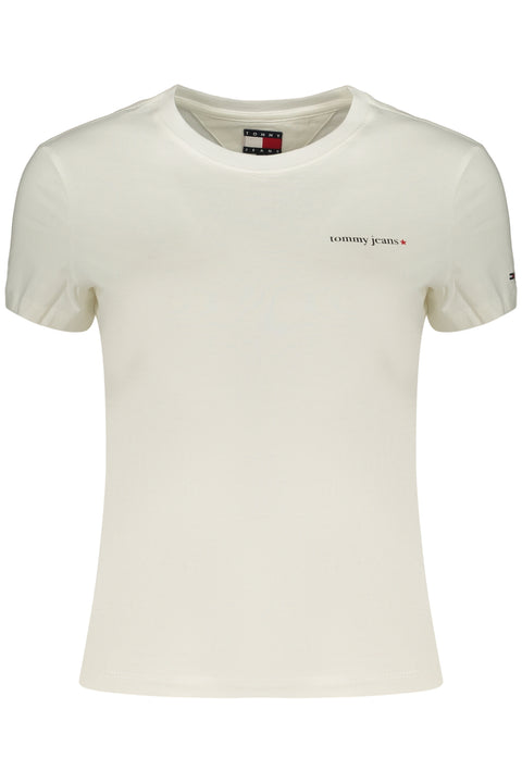 Tommy Hilfiger T-Shirt Maniche Corte Donna Bianco