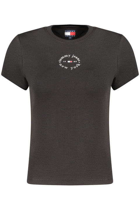 Tommy Hilfiger T-Shirt Maniche Corte Donna Nero