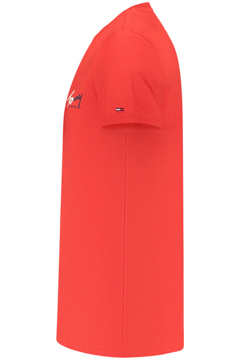 Tommy Hilfiger T-Shirt Maniche Corte Uomo Rosso