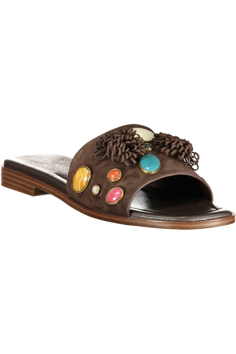 Twinset Calzatura Ciabatta Donna Marrone