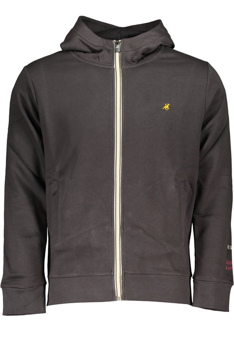 U.s. Grand Felpa Con Zip Uomo Grigio