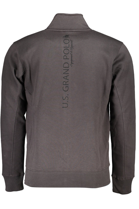 U.s. Grand Felpa Con Zip Uomo Grigio