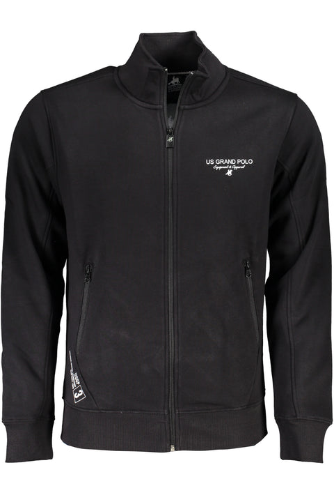 U.s. Grand Felpa Con Zip Uomo Nero