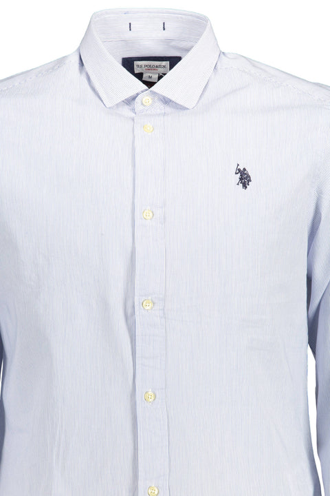 U.s. Polo Assn. Camicia Maniche Lunghe Uomo Azzurro