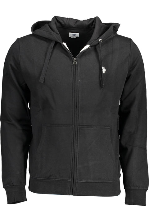 U.s. Polo Assn. Felpa Con Zip Uomo Nero
