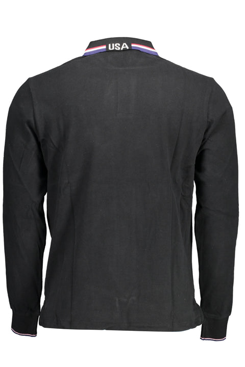 U.s. Polo Assn. Polo Maniche Lunghe Uomo Nero